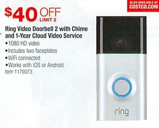 costco ring 2 doorbell