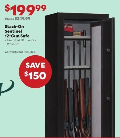 Academy Sports + Outdoors Black Friday: Stack-On Sentinel 12-Gun Safe for $199.99 - 0