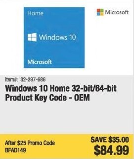 Windows 10 product code and serial key