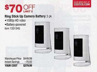 costco battery pack stick wholesale camera ring friday