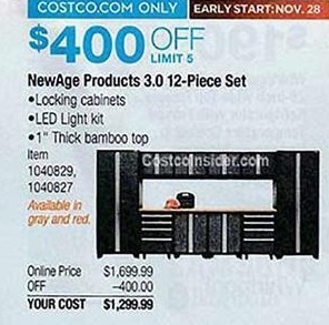 Costco Wholesale Black Friday Newage Products 3 0 12 Piece Set