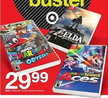 Target Black Friday: The Legend of Zelda Breath of the Wild (Nintendo Switch) for $29.99