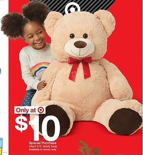 giant teddy bear target $10