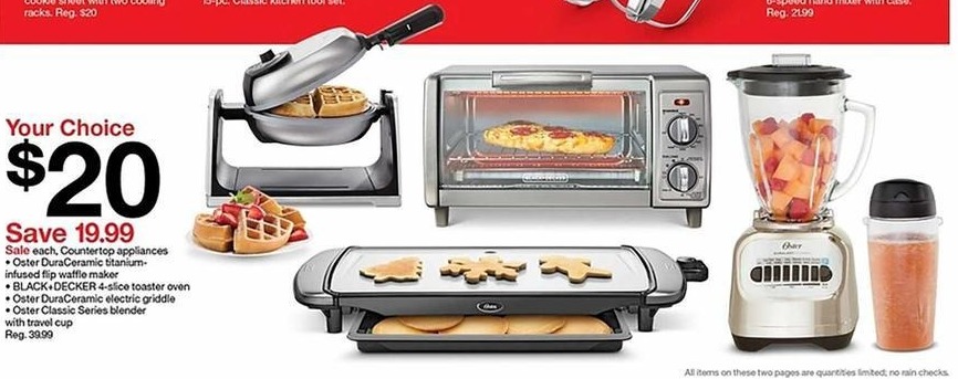 Target Black Friday Oster Duraceramic Titanium Inflused Flip
