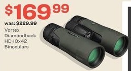 Academy Sports Outdoors Black Friday Vortex Diamondback Hd 10x42 Binoculars For 169 99