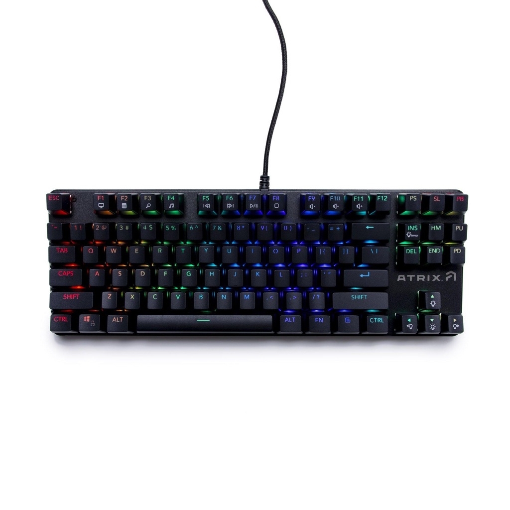 Atrix FPS Wired Mechanical Keyboard with RGB - $12.59