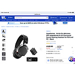 SteelSeries - Arctis Pro Wireless DTS Headphone:X v2.0 Surround Sound Gaming Headset for PS4 and PC - Black $149.99