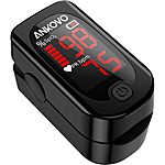 ANKOVO Portable Pulse Oximeter Fingertip Blood Oxygen Saturation Monitor with Pulse Rate, Heart Rate Monitor  - $35.99 + f/s