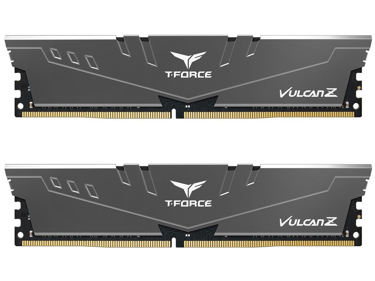 Team T-FORCE VULCAN Z 64GB (2 x 32GB) 288-Pin PC RAM DDR4 3600 (PC4 28800) Desktop Memory Model TLZGD464G3600HC18JDC01 $52.99