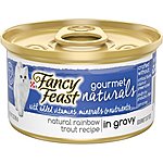 12-Count 3-Oz Fancy Feast Gourmet Naturals Adult Wet Cat Food (Rainbow Trout) $6.20