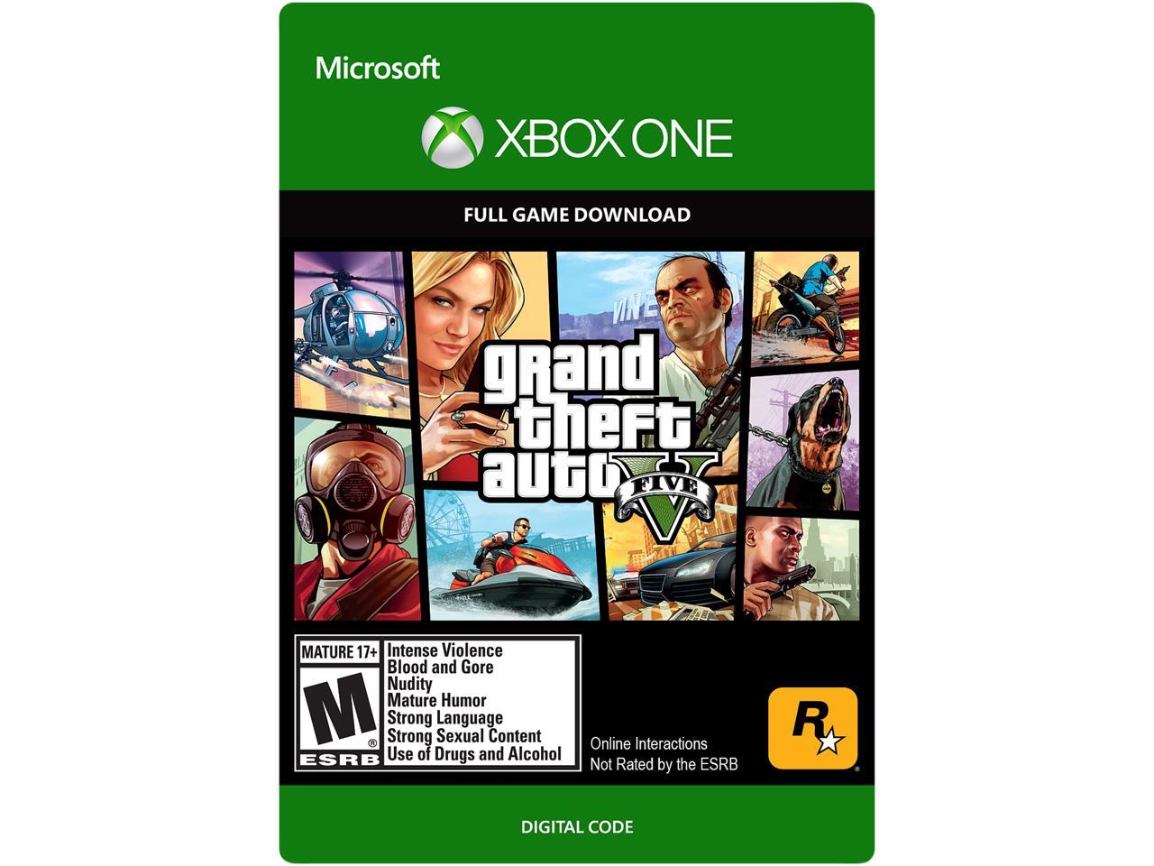 Grand Theft Auto V XBOX One [Digital Code] $13.49 at Newegg