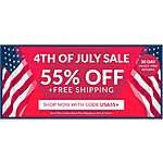 Save 55% on select rugs @ Rugs USA (July 4th Sale)