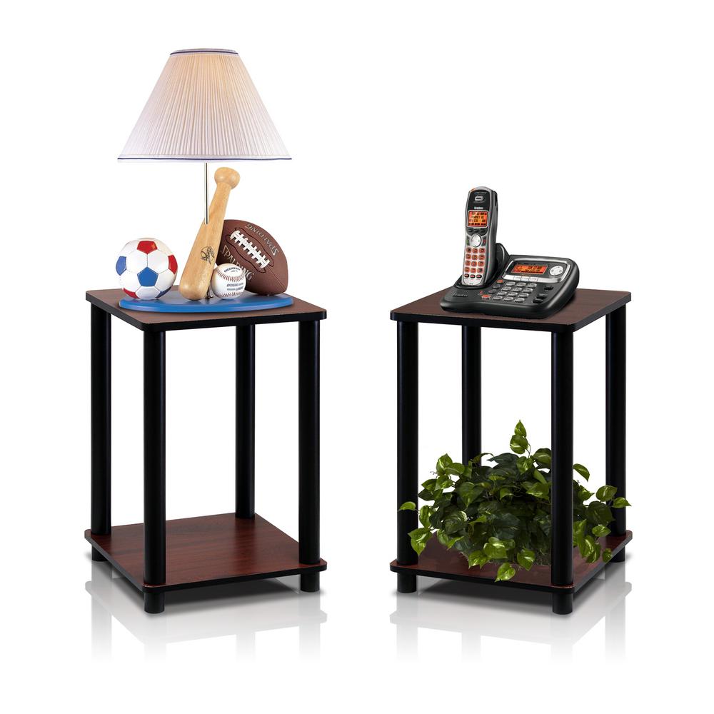 Turn N Tube Dark Cherry Simple End Table 2 Set For 23 52 Home
