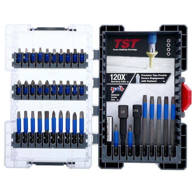 40Piece Wiha TerminatorBlue 1/4"x1" Impact Driver Bit Set