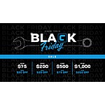 Black Fridy sale $20 - $200 off