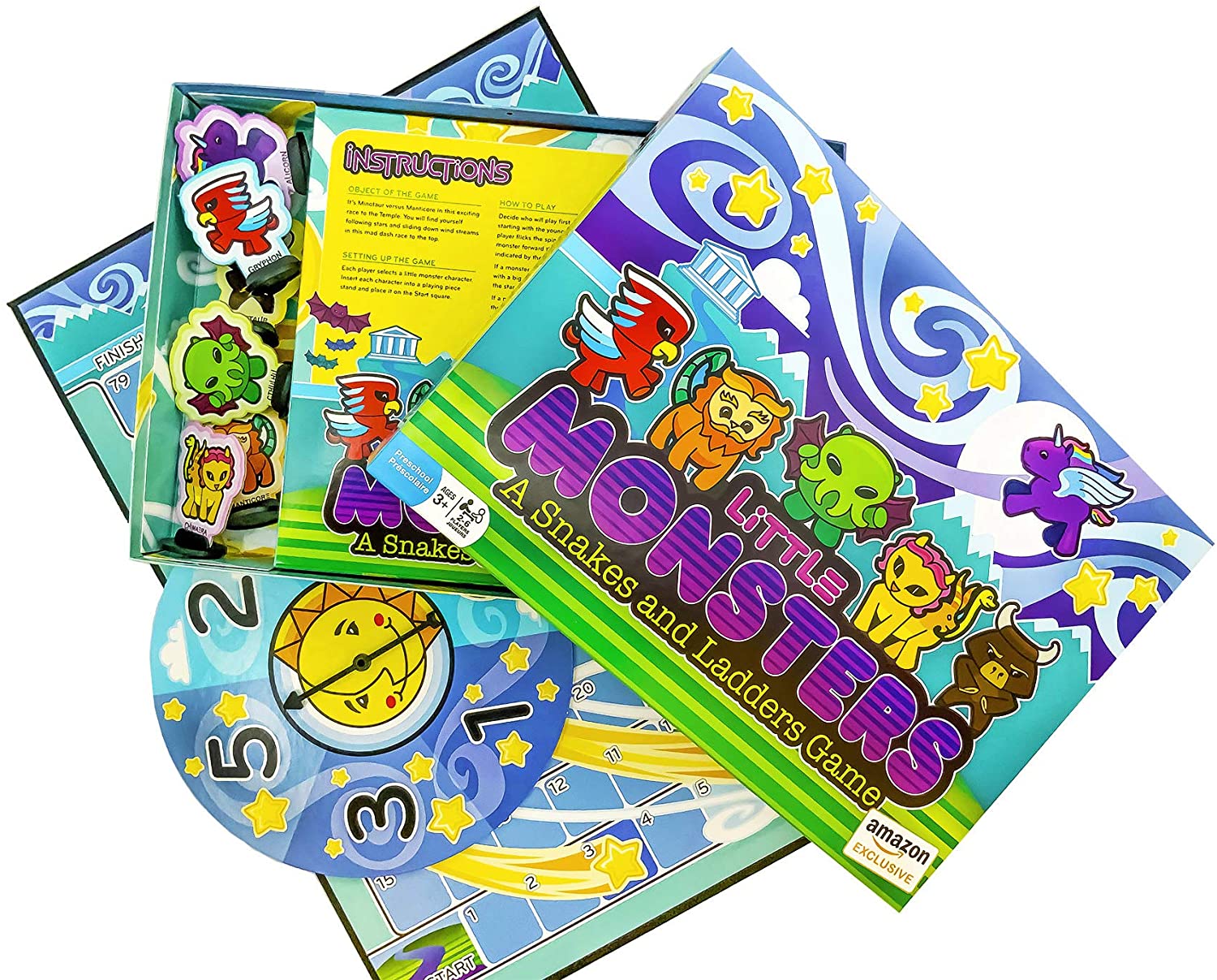 Outset Media Little Monsters Snakes and Ladders Board Game $5.51 + Free Shipping w/ Prime or on $25+