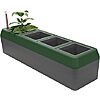 4-Compartment Bio Green Provence Self Watering Window Box Planter w/ Water Level Indicator (Grey/ Dark Green) $16.75 + Free Shipping w/ Prime or on $35+