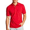 2-Pack Men's Short Sleeve Jersey Cotton/Polyester Blend Pocket Polo (Red, Deep Forest) $7.61 + Free Shipping w/ Prime or on $35+