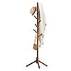 69&amp;quot; Haddockway Adjustable Wood Coat Rack Hall Tree w/ 8 Hooks (Black, Brown, Gerry) $9.49 + Free Shipping w/ Prime or on $35+