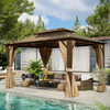 13' x 10' Erommy Aluminum Hardtop Gazebo w/ Side Curtains and Screens $509.00, 10' x10' JolyDale Aluminum Hardtop Gazebo w/ Side Curtains and Screens $473.99 &amp;amp; More + Free Shipping