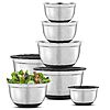 7-Piece JoyJolt Stainless Steel Nesting Mixing Bowls with Airtight Lids  (7, 5, 4, 3, 1.5, 1, .75-QT, Black/Stainless) $24.95 + Free Shipping w/ Prime or on $35+