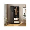 70&amp;quot; Spoflyinn Engineered Wood Closet Cabinet (Black) $54.99 + Free Shipping w/ Prime