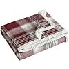 50&amp;quot; x 60&amp;quot; Eddie Bauer Cotton Flannel Throw w/ Polyester Sherpa Reverse (Twin Lakes Red) $9.09 + Free Shipping w/ Prime