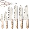 13-Piece Astercook Ceramic Coated Stainless Steel Knife Set w/ Wooden Handles (6 Knives, 6 Blade Guards + Kitchen Scissors) $13.66 + Free Shipping w/ Prime or on $35+