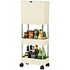 Vecelo Slim Rolling Kitchen Storage Cart w/ 5-Qt Trash Can $14.03 + Free Shipping w/ Prime or on $35+