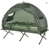 Outsunny Multifunctional Elevated Camping Cot Tent w/ Sleeping Bag and Air Mattress Pad $85.06