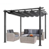 10' x 13' Vevor Aluminum Pergola w/ Retractable Canopy $189 + free Shipping
