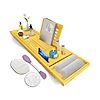 RS Sisters Collections LLC Expandable Wood Bathtub Caddy Tray w/ Hair Cap, Bath Sponge and Face Mask Brush $9.99 + Free Shipping w/ Prime