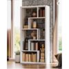 66.2&amp;quot; Ironck 6-Shelf Geometric Etagere Bookcase (White) $60.28 + Free Shipping