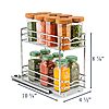4&amp;quot;W x 10-3/8&amp;quot;D x 8-7/8&amp;quot;H  Holdn' Storage Double Pull Out Spice Rack Cabinet Organizer  $9.99 + Free Shipping w/ Prime or on $35+