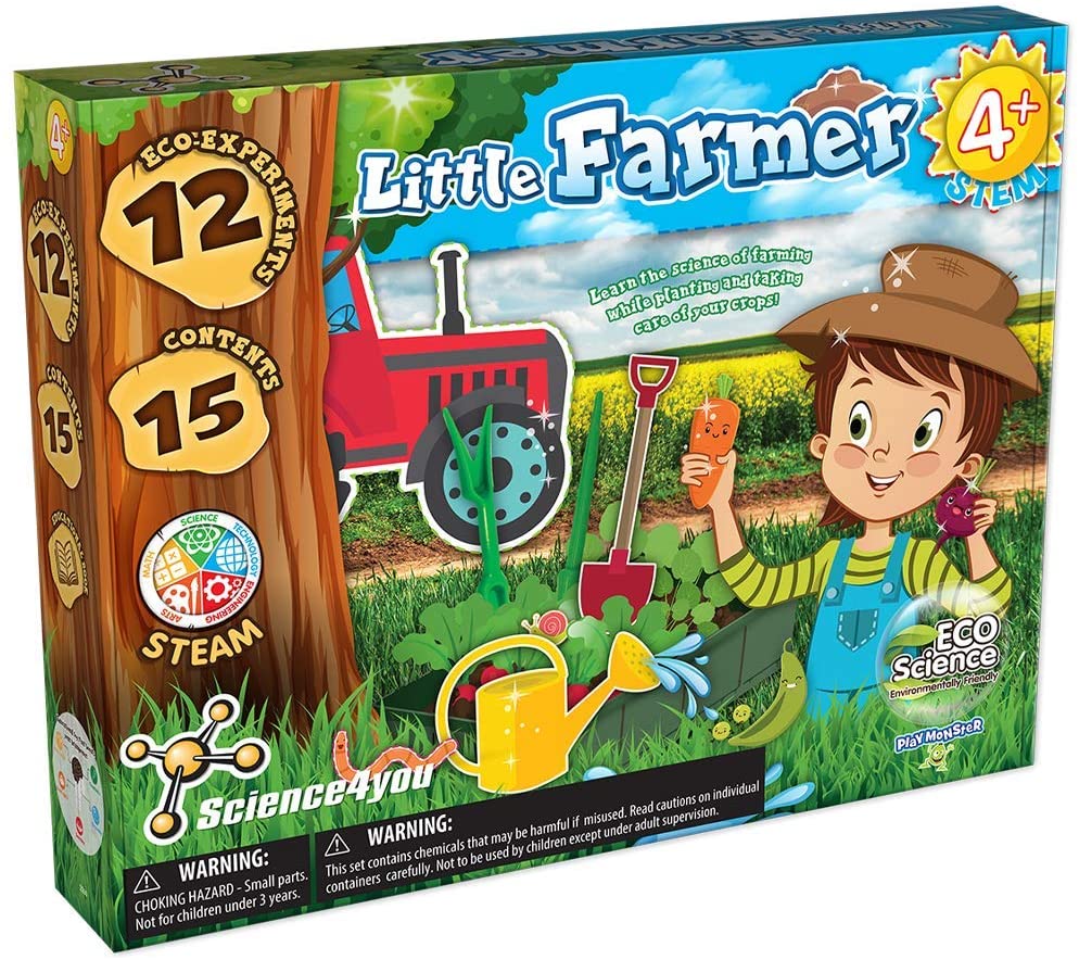 15-Piece Science4you Kid's Little Farmer Science Kit $15, 48-Piece Science4you PlayMonster Green Science Kit $15+ Free Shipping w/ Prime
