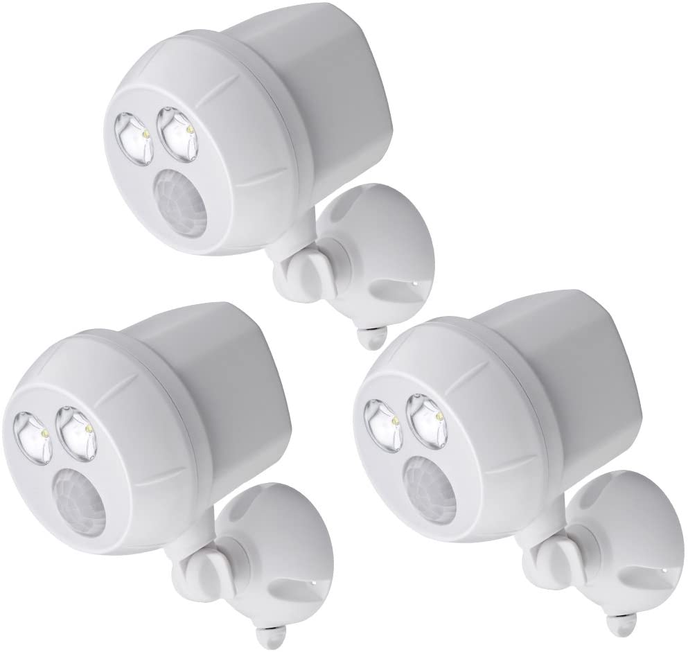 3-Pack Mr. Beams Motion Sensor LED 300 Lumen Weatherproof Wireless Battery Spotlight (White) $45 +Free Shipping w/ Prime