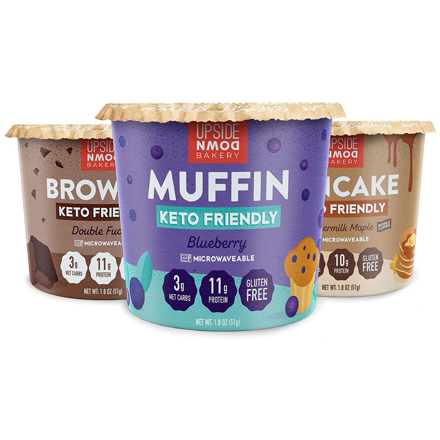 12-Pack Upside Down Bakery Keto Cups (Assorted Flavors) $30 + Free Shipping w/ Prime