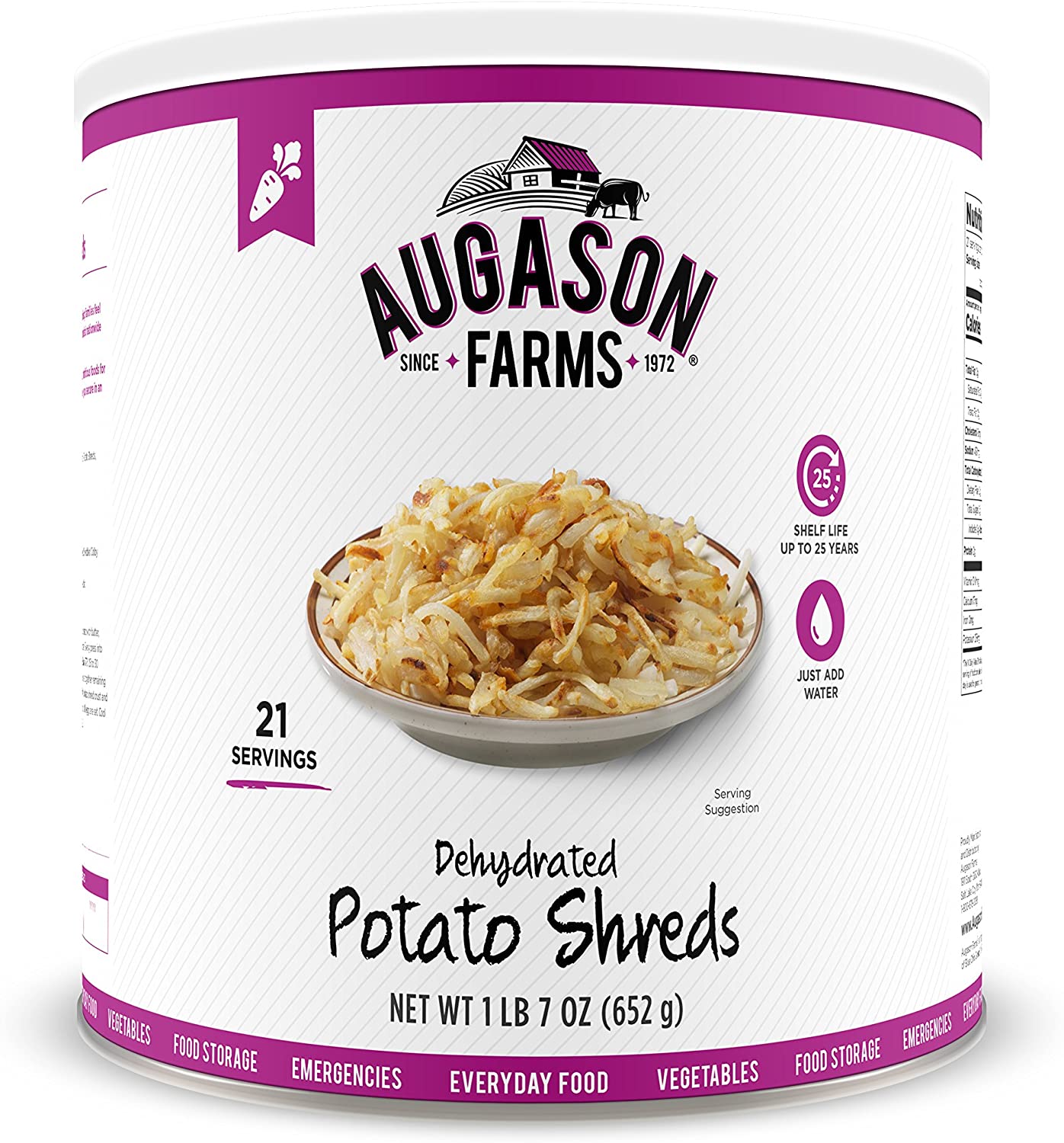 1-lb 7-oz Augason Farms Dehydrated Potato Shreds $8.15 & More