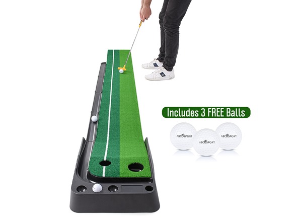 9.85' Abco Tech Indoor Golf Putting Green $40 + Free Shipping w/ Prime