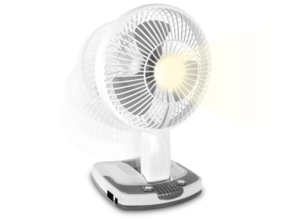 Woot Appsclusive: 8" TPRO Rechargeable Desk/ Wall Fan w/ LED Work Lamp & Power Bank $17 + Free Shipping w/ Prime