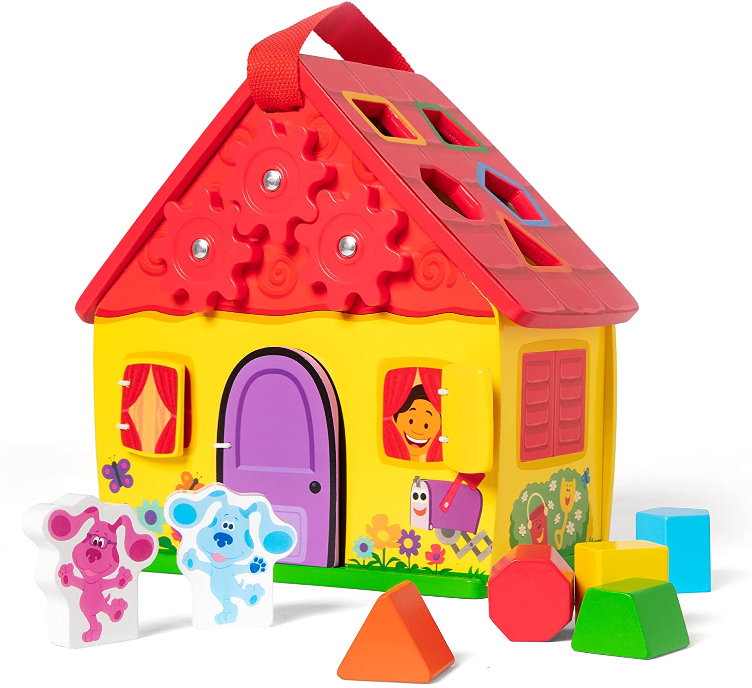 8-Piece Melissa & Doug Blue's Clues & You! Wooden Take-Along House Shape Sorter Activity Play Set $22.30 + Free Shipping w/ Prime or on $25+