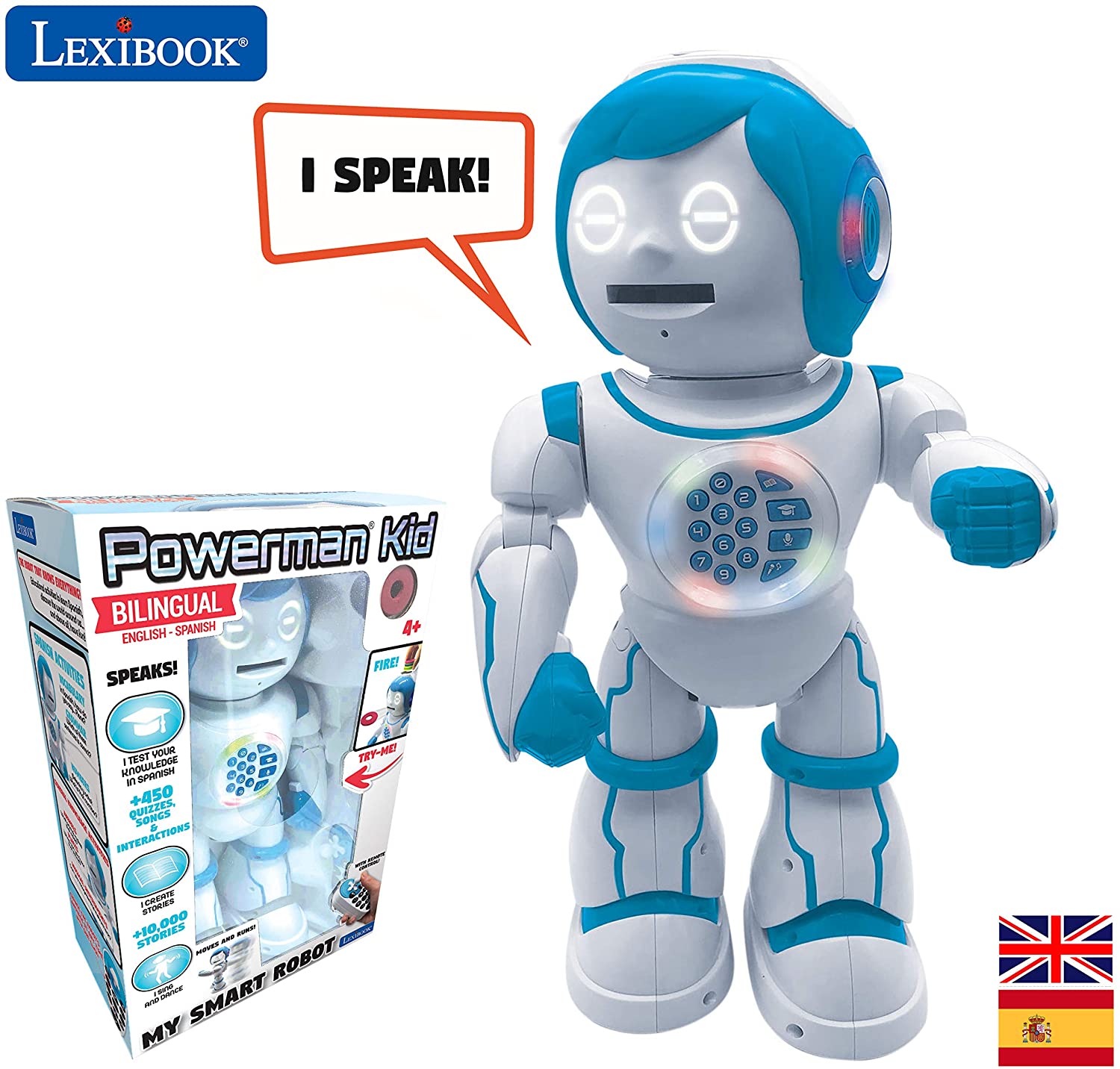 Lexibook Powerman Kid Bilingual (English/ Spanish) STEM Programmable Interactive Learning Toy $12.82 + Free Shipping w/ Prime or on $25+