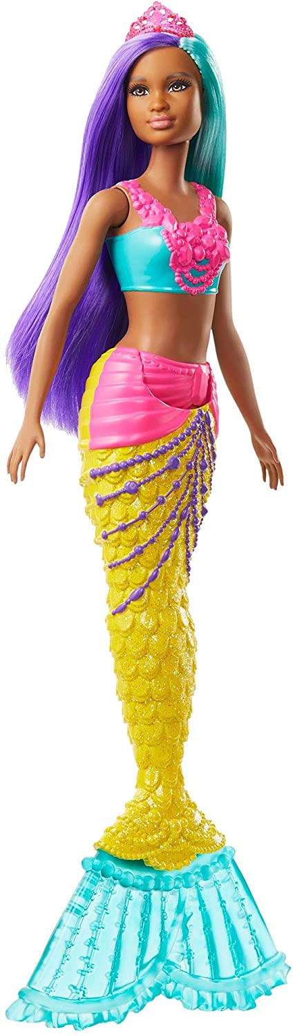 Barbie Dreamtopia Mermaid Dolls: Teal and Purple $5.24, Two-Tone w/ Accessories $8.17, Rainbow Color Change $8.92 + Free Shipping w/ Prime or on $25+