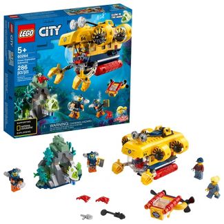 LEGO City Oceans Ocean Exploration: 286-Pc Submarine $32, 497-Pc Base Marine $64 + Free Store Pickup @Target or Free Shipping on $35+