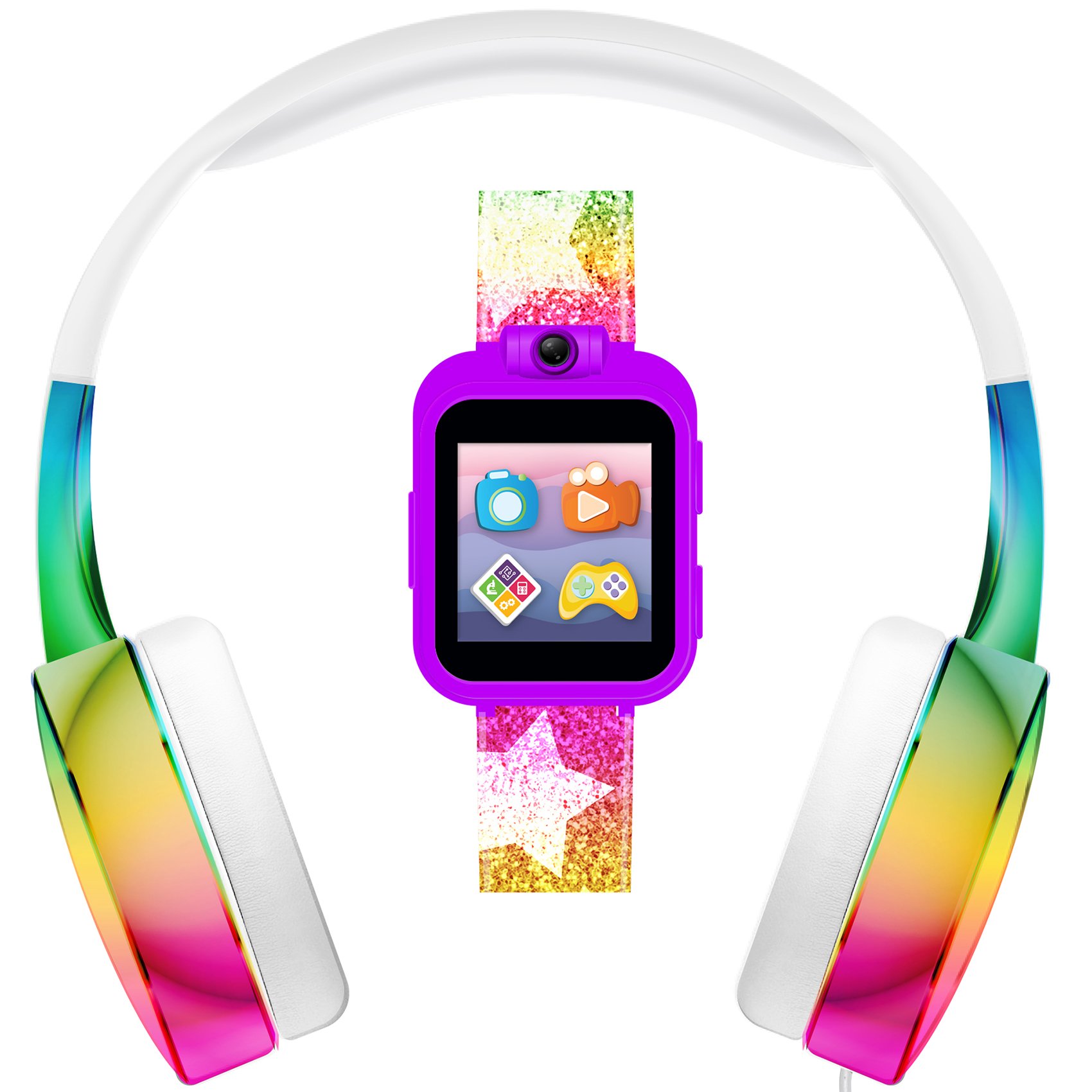 PlayZoom 2 Girls Headphones & Smartwatch Set (Multicolor Glitter Star) $20 + Free Store Pickup at Walmart or Free Shipping w/ Walmart+ or on $35+