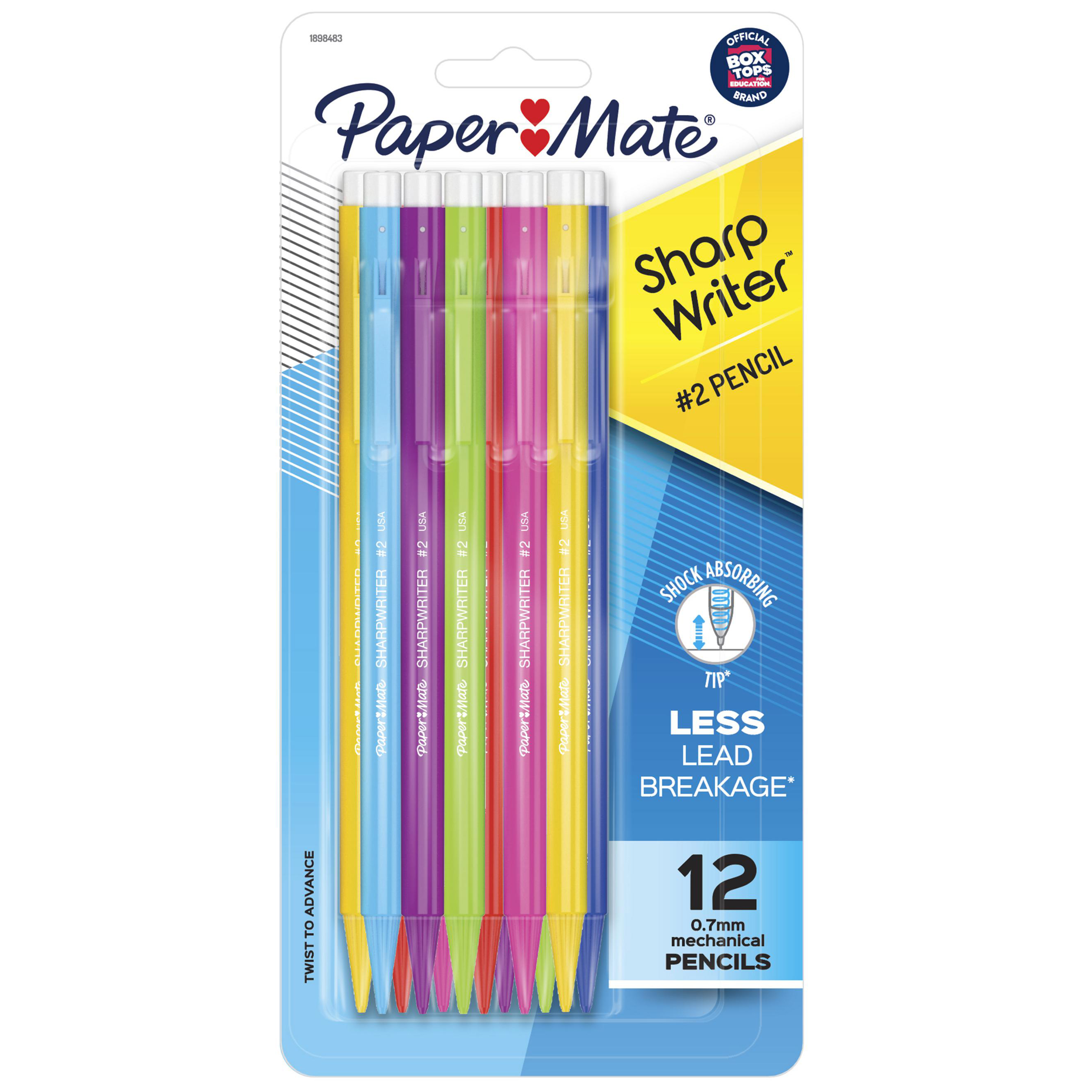 12-Count Paper Mate SharpWriter Mechanical Pencils 0.7 mm HB #2 Lead (Assorted Colors) $2.97 + Free Store Pickup at Walmart