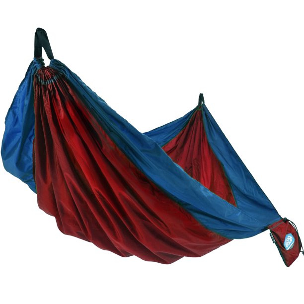 124" x 77" Equip Two Person Travel/Tree Hammock (Blue Band/Red Body) $16.88 + Free Store Pickup at Walmart or Free Shipping w/ Walmart+ or on $35+