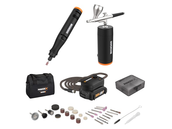 Worx MakerX: 3-Tool Crafting Combo Kit $110, 7-Piece Rotary ...