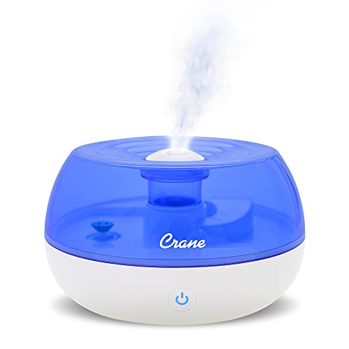 0.2 Gallon Crane Filter Free Personal Ultrasonic Cool Mist Humidifier (Blue/ White) $11.88 + Free Shipping w/ Prime or on $25+
