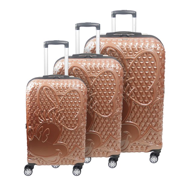 3-Piece Ful Disney Minnie Mouse Rolling Hard Sided Luggage Set (Gold, Rose Gold; 21", 25", 29") $280 + Free Shipping w/ Prime